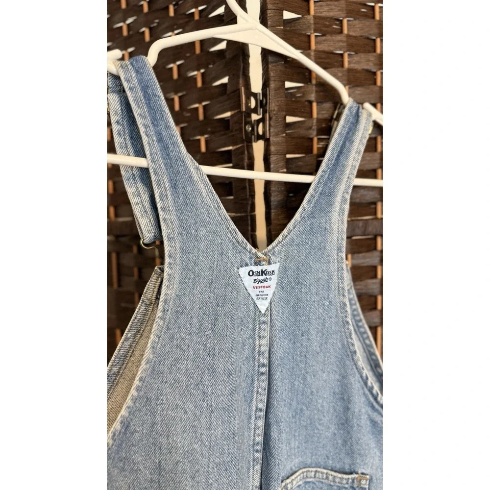 Vintage OshKosh B'Gosh Distressed Denim Overalls - Picture 4 of 9